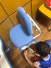 尊眠（ZUNMIAN）儿童学习桌椅写字书桌6-18岁中小学生作业桌椅套装80cm蓝色 实拍图