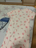 红豆女童睡裙纯棉春夏季薄款家居服儿童短袖套头睡衣A类Q3320粉色160 实拍图