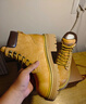骆驼（CAMEL）【山越】高帮户外工装靴短靴登山鞋踢不烂大黄靴女马丁靴 L23W076036R戈壁加绒土黄 40 实拍图