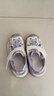 鸿星尔克（ERKE）童鞋男女大小童包头凉鞋儿童魔术贴户外沙滩鞋浅丁香/微晶白27 实拍图