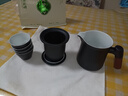 唐丰旅行茶具套装户外车载功夫便携收纳快客一壶四杯随身泡茶定制logo 陶哲木语一壶四杯(黑) 实拍图