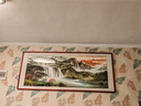 悠弦国画山水画办公室挂画沙发背景墙客厅装饰画水墨字画靠山图风景画 B款旭日东升 画框203*85厘米 实拍图