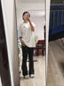 初学者 穿衣镜 全身落地镜试衣镜家用防爆壁挂衣帽间铝合金网红大镜子 经典黑150*40【壁挂+落地】 实拍图