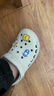 crocs卡骆驰洞洞鞋贝雅卡骆班轻便耐磨一脚蹬休闲鞋|205089 白/深蓝-126 41 /42(260mm) 实拍图