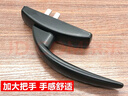 零越内开内倒门窗传动把手欧标断桥铝平开窗执手上悬窗开关把手联动锁 黑色 03短拨叉 实拍图