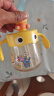 皇宠 儿童牛奶杯PPSU吸管杯宝宝幼儿园喝水杯泡奶杯带手柄学饮杯 黄 实拍图
