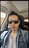 DSUEOOS DESIGN高品质碳纤维偏光太阳镜男士商务休闲驾驶高清开车方框款墨镜潮酷 黑色（偏光） 实拍图