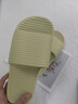 JCZS德国品牌防臭拖鞋女2025室内家居静音学生宿舍洗澡防滑eva凉拖男 白色【EVA一体成型静音不臭脚】 40-41 【标准码】 实拍图