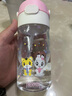 膳魔师巧虎tritan吸管杯幼儿园儿童水杯塑料水壶420ml 粉 实拍图