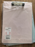 得力（deli）A4书写板夹 文件夹会议资料夹书写板夹写字板办公书写垫板试卷收纳夹 办公学习PE122蓝色 实拍图