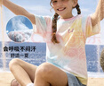 迪士尼（DISNEY）女童棉质短袖T恤吸湿排汗六一儿童节半袖上衣25夏DB421BE21黑140 实拍图