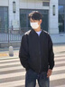 POUM夹克男春秋季飞行员夹克男潮流复古街头外套男美式高街男女棒球服 TMZXF-W04黑色 XL【建议120-135斤】 实拍图