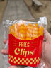 薯条磁吸封口夹冰箱贴ins高颜值食物密封夹办公桌小食品防潮好物 12根薯条+盒子 10*1.5cm 实拍图