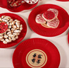 酷依宝新年红色环保一次性纸盘果盘结婚喜盘水果盘乔迁婚庆喜糖餐具碟子 实拍图