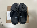 卡骆驰crocs经典云朵老爹鞋洞洞鞋时尚百搭女鞋拖鞋一脚蹬|206750 黑色-001(含智必星) 36 /37(230mm) 实拍图