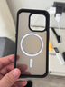 挚卫士【肤感磁吸】适用苹果15Pro手机壳iPhone15Pro保护套磁吸无线充电超薄防摔亲肤磨砂半透 午夜黑 实拍图