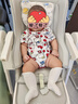 babycare宝宝餐椅6个月以上吃饭可折叠儿童座椅可移动婴儿成长椅 贝壳白 实拍图