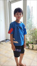 G.DUCKKIDS童装男童夏装套装儿童衣服中大童短袖套装男孩帅气运动装薄款透气 蓝色 150 尺码11~12岁【140-150cm】 实拍图