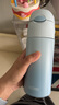 膳魔师（THERMOS）保温杯400ml男女士儿童学生保冷吸管杯水杯子TCMI-400S BLW 实拍图