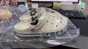 crocs卡骆驰洞洞鞋贝雅卡骆班轻便耐磨一脚蹬休闲鞋|205089 白/深蓝-126 39 (240mm) 实拍图