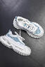 GIUENG春冬季隐形增高鞋子男透气厚底老爹鞋男帆布面百搭耐磨休闲鞋男 复古白【增高6cm】 40 【拍比运动码小一码】 实拍图
