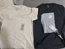马登工装重磅t恤男夏透气纯棉短袖男款美式复古高街白色半袖打底衫 米白色 单件【cleanfit/男生白t】 XL (180) 实拍图