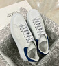 亚历山大麦昆（Alexander McQueen）厚底运动鞋男牛皮小白鞋礼物553680WIEF1蓝尾 42父亲节七夕 实拍图