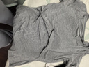 米度丽哺乳衣外出春夏大码T恤产后喂奶衣长袖月子服夏季哺乳装背心上衣 短袖-浅花灰【带胸垫】 XL码 实拍图