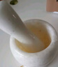 onlycook天然大理石捣蒜器家用老式石臼捣药研磨器手动压蒜打蒜泥-白色 实拍图