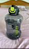 炊大皇运动水杯吨杯大容量吨桶运动水壶塑料水杯 黑色2200ml 实拍图