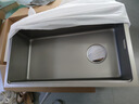 箭牌（ARROW）厨房水槽304不锈钢枪灰纳米仿手工水槽单槽水池洗碗池洗菜盆水槽 枪灰轨道单槽 750*430赠枪灰龙头 实拍图