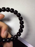 观玉 印尼椰蒂单圈手串佛珠手串链黑金原色椰蒂老型桶珠苹果圆手串 印尼老料椰蒂手串9*8mm【礼盒款 实拍图