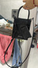 CHARLES&KEITH纯色褶皱磁吸手提斜挎托特包包女包生日礼物CK2-30782347 Jet Black黑色 S 实拍图