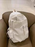栢启歆书包双肩包背包大容量男女同款书包帆布包商务电脑包 双肩书包【白色】 实拍图