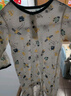 棉棉柔儿童连体睡衣夏季男童短袖连体衣七分袖宝宝空调服纯棉女睡袋薄款 冰蓝色 【超薄夏款】 90cm 实拍图