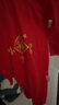 贝瑞加（Babyprints）婴儿红色连体衣新生儿满月服纯棉长袖爬服薄款透气 吉利59 实拍图