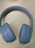 联想（Lenovo）头戴式无线蓝牙耳机 游戏电竞低延迟高音质立体声音乐通话降噪运动耳机 30h长续航 TH20蓝色 实拍图