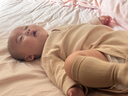 BabyWatch婴儿防晒斗篷披风小月龄 宝宝外出薄款透气防紫外线夏冰丝防晒衣 【原纱UPF50+防晒】凉感面料-白 80 (均 码) 实拍图