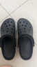 crocs卡骆驰洞洞鞋贝雅卡骆班轻便耐磨一脚蹬休闲鞋|205089 黑色/白色-066 37 /38(230mm) 实拍图