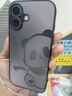 XP适用苹果16手机壳镜头全包iphone16保护套超薄散热磨砂卡通男女款防摔商务高级感-石墨灰靓丽熊仔 实拍图