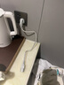 公牛电脑电源线台式主机豆浆机电饭煲插头电炒锅中药水壶三角插头打印机三孔电煮壶连接线宿舍小电热锅 通用款 编织线 GN-J4N 0.5米 实拍图