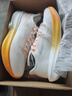 鸿星尔克水上漂6跑步鞋男鞋新款网面透气运动鞋减震超轻软底跑鞋子男 微晶白/蜜蜡橙 夏日冰橘 41 实拍图