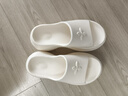 梵昇昱厚底拖鞋女夏季2025新款外穿增高踩屎感EVA厚松糕底度假沙滩凉拖 8CM增高拖鞋【白色四叶草】 36-37 【适合35-36】 实拍图