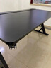 华菲丽钛戟S3同款创电竞桌分段式实木电脑桌家用可装机械臂台式学习书桌 钛戟S3同款-黑色碳纤维 160*75*75二段分板 实拍图