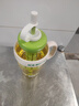 【京东物流】水杯冰霸吸管杯高颜值学生茶水分离大容量杯子 肚肚杯1个-浅绿色 实拍图