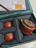 苏氏陶瓷（SUSHI CERAMICS）紫砂壶敦煌宝相花一壶二杯陈国再老师作品礼盒装节日伴手礼 实拍图