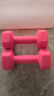 哑铃女士健身家用器材男士儿童小哑铃一对装瑜伽塑性瘦手臂 磨砂粉色 10KG 5kg*2 实拍图