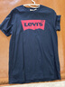 Levi's李维斯情侣美式宽松印花时尚简约舒适潮流纯棉圆领短袖T恤 藏青色 002A0-0002 L 实拍图