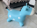 贝倍馨儿童跳跳马1-3岁可坐宝宝防摔充气马跳跳马婴儿玩具一周岁摇摇马 跳跳马-蓝色【送3件套：围巾+铃铛+充气泵*1】 精选防侧翻 实拍图