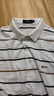 杉杉（FIRS）条纹翻领短袖T恤男2025夏季新款弹力清爽舒适POLO减龄t恤衫631 本白 M (170) 实拍图